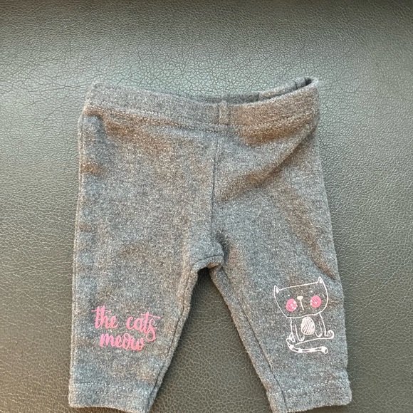 3/$22 Baby Girl Pant Bundle - 3 Pack with Cats, Giraffe, Elephant, Leopard - Picture 2 of 7